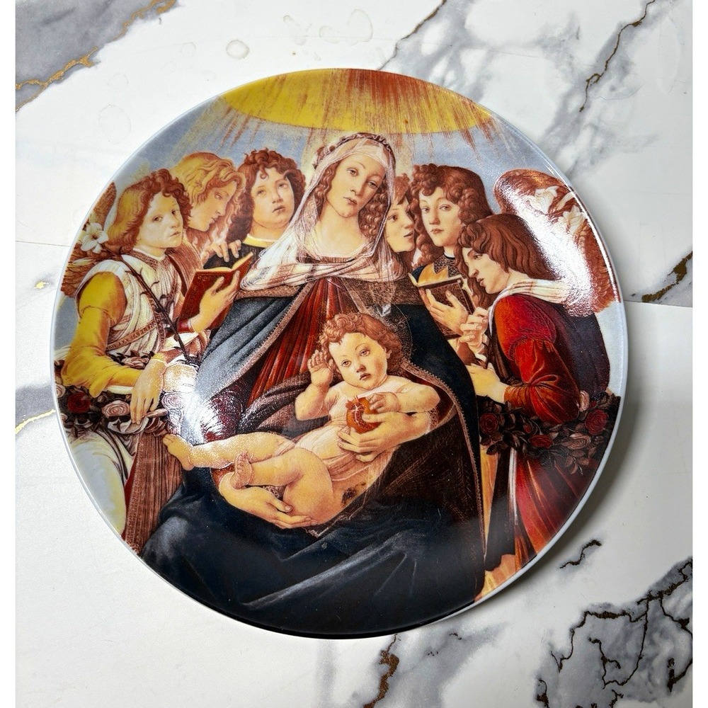 Vista Alegre Festa Natal 1992 Botticelli Madonna Child Collector Plate Portugal